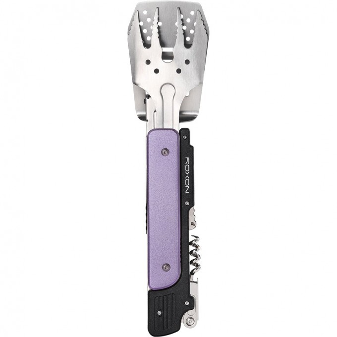 Компактный набор для барбекю ROXON S601 (6 в 1) фиолетовый S601Purple Компактный набор для барбекю ROXON S601 (6 в 1) фиолетовый S601Purple
